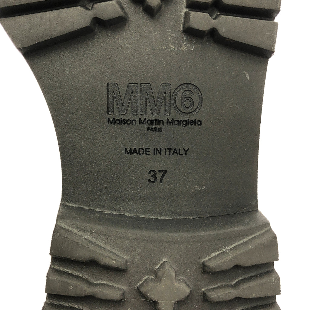 MM6 Maison Martin Margiela / 엠엠 식스 메종 마르탄 마르젤라 | 가죽 라운드 투 스트랩 샌들 | 37 |