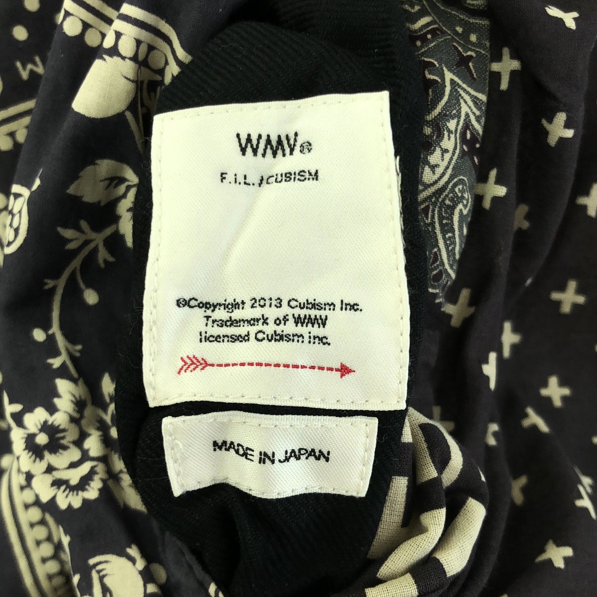 visvim / 維斯維姆 | KIMONO LINER JKT / BANDANA PW / 全身印花內襯夾克 | 2 |海軍 |男士