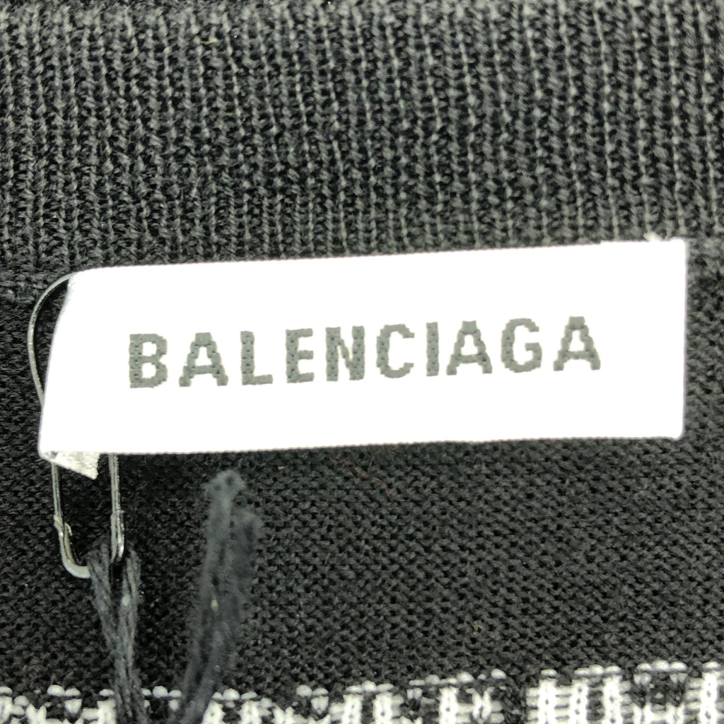 BALENCIAGA / 발렌시아가 | 울 백로고 크루넥 니트 스웨터 | 40 |