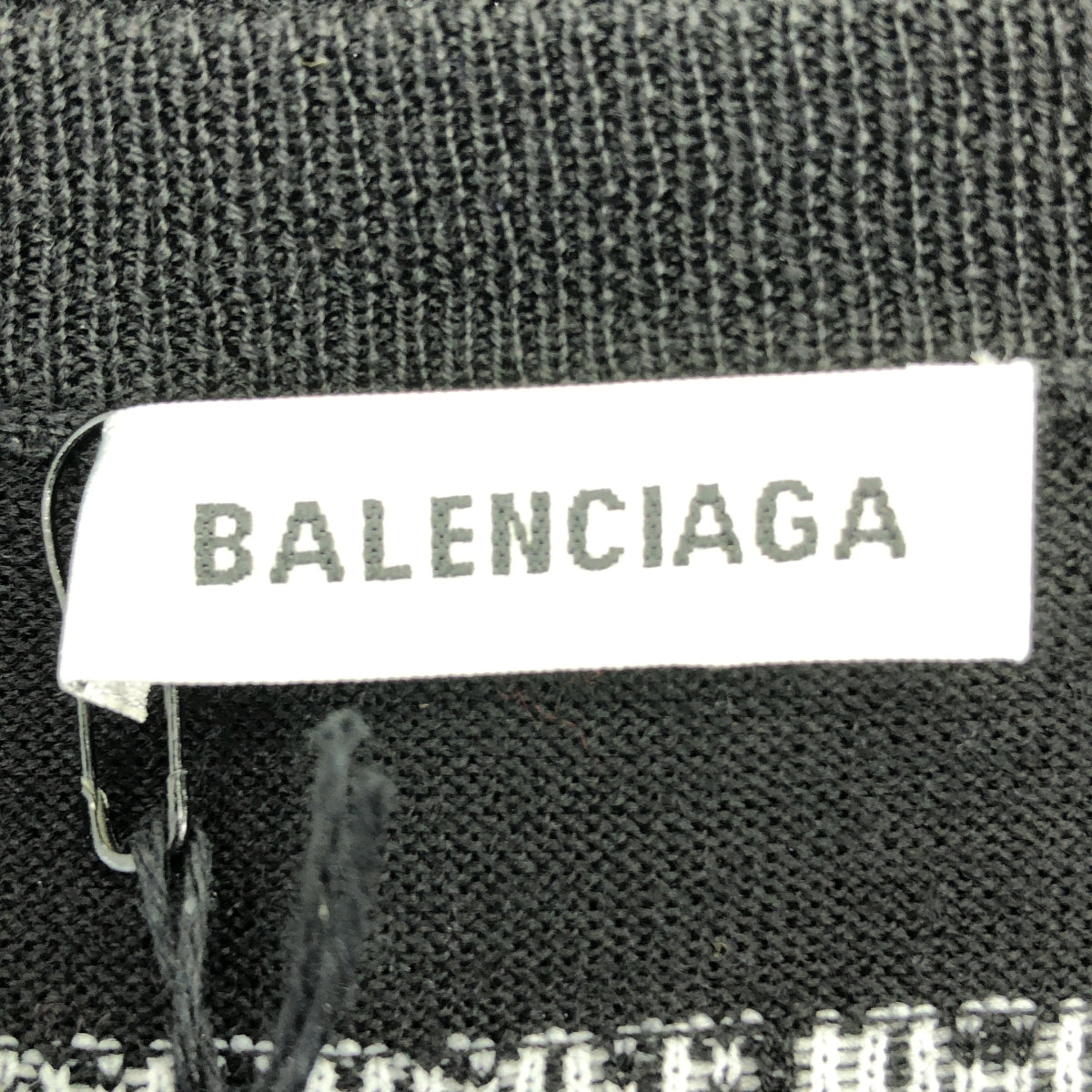 BALENCIAGA | 羊毛後背標誌圓領針織毛衣 | 尺寸 40 | 女款