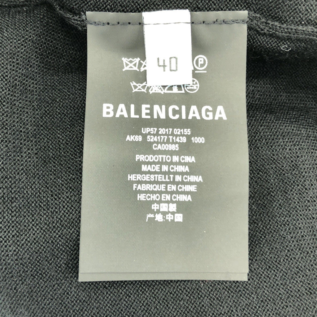 BALENCIAGA / 발렌시아가 | 울 백로고 크루넥 니트 스웨터 | 40 |