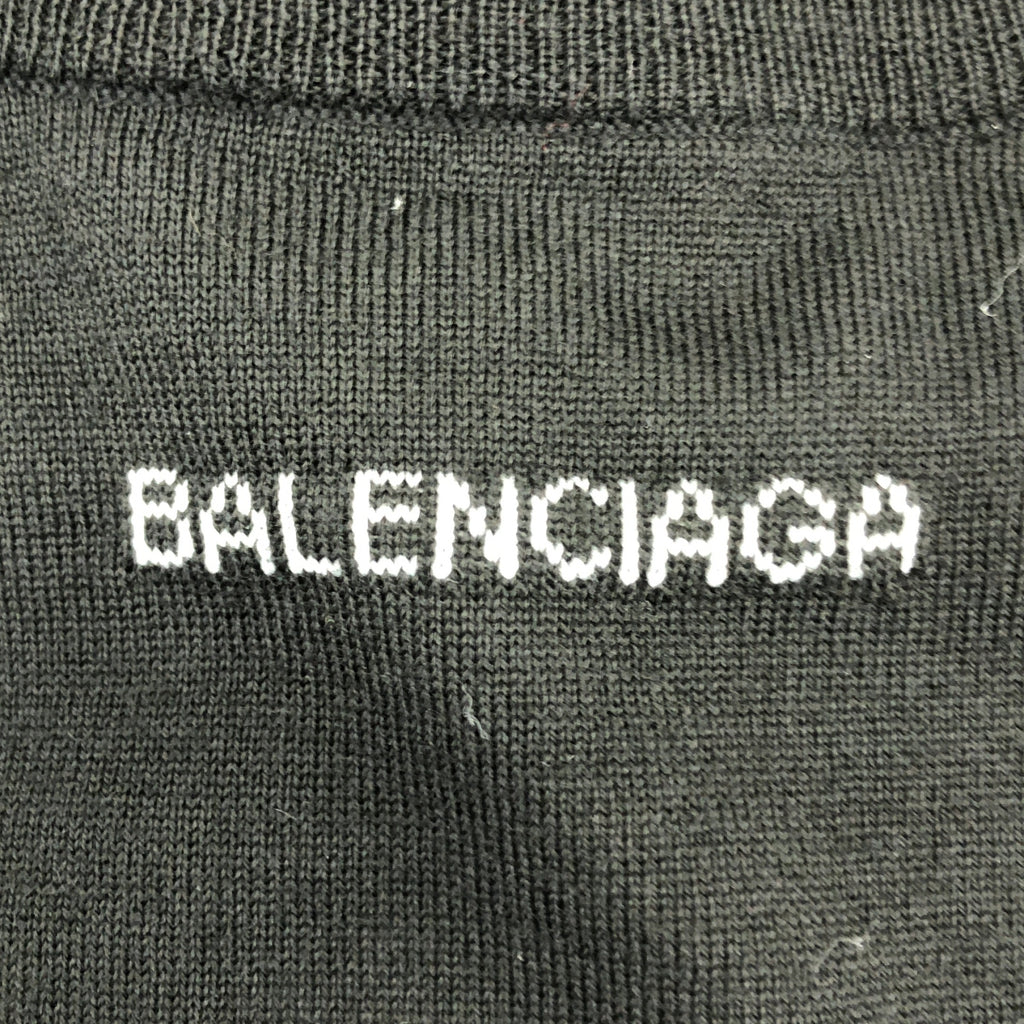 BALENCIAGA / 발렌시아가 | 울 백로고 크루넥 니트 스웨터 | 40 |