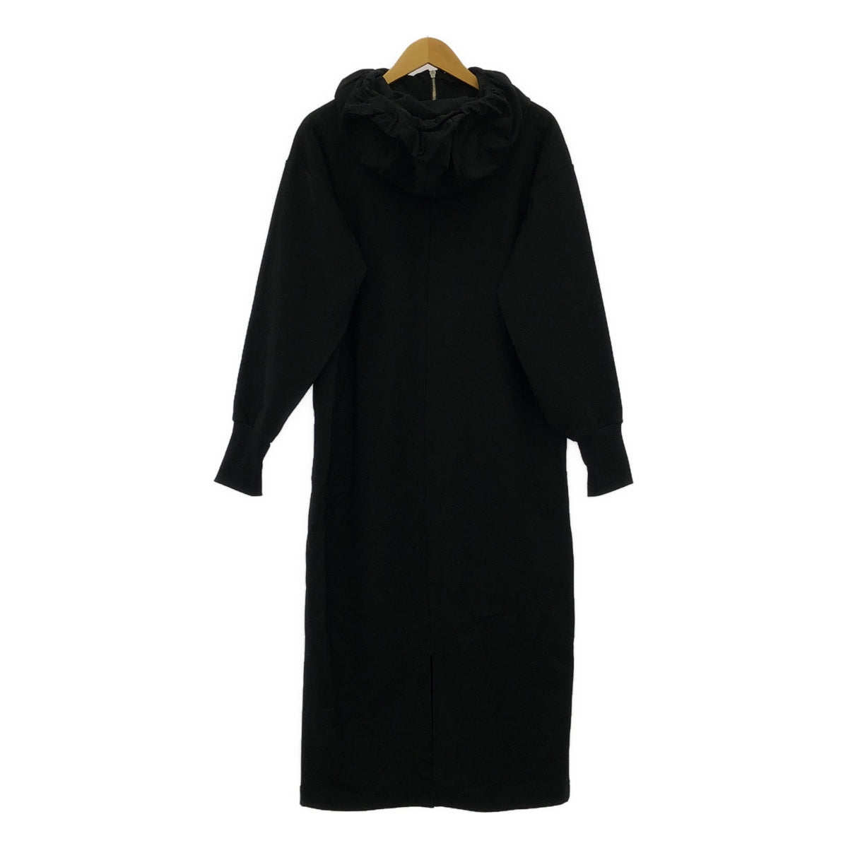 emmi atelier / emmi atelier | Fleece-lined hoodie zip dress | F | Black | Women's