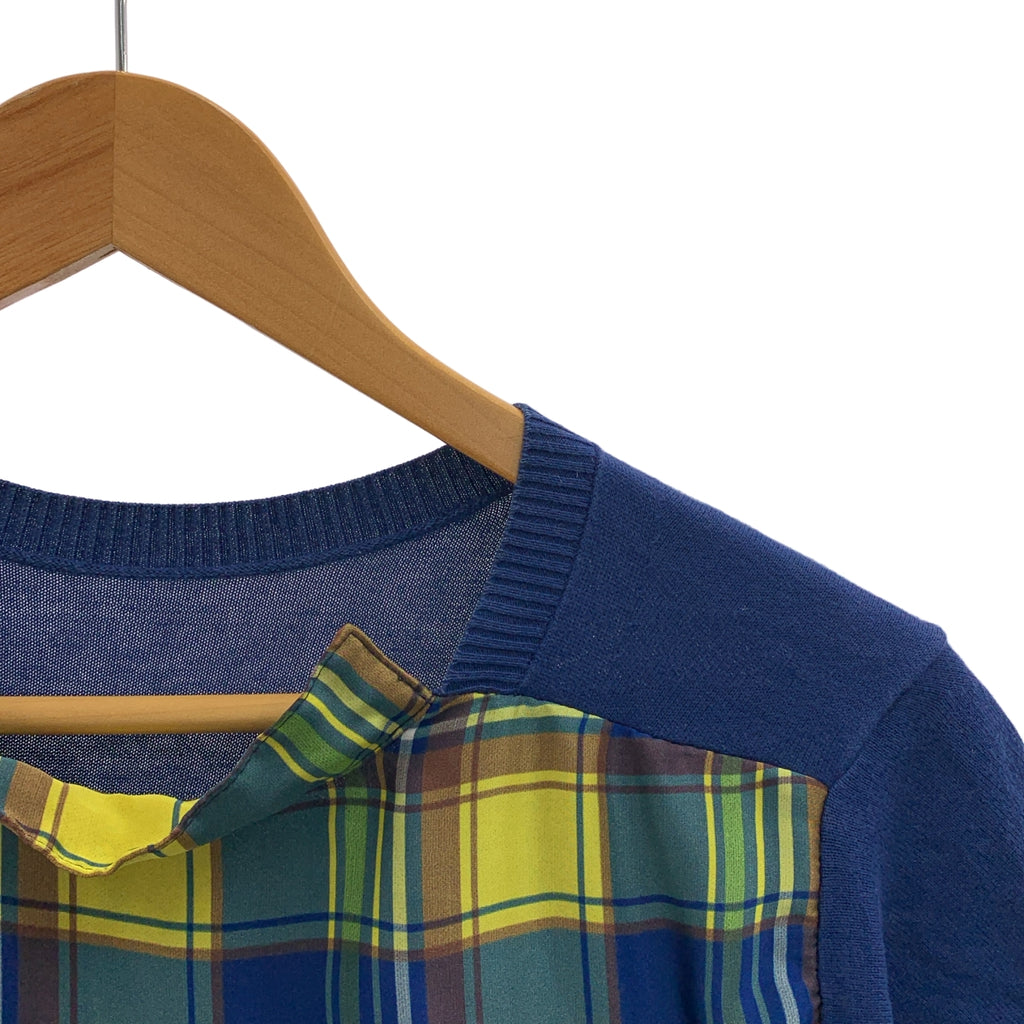 sacai / サカイ | バック チェック プリーツ ニット プルオーバー | 1 |