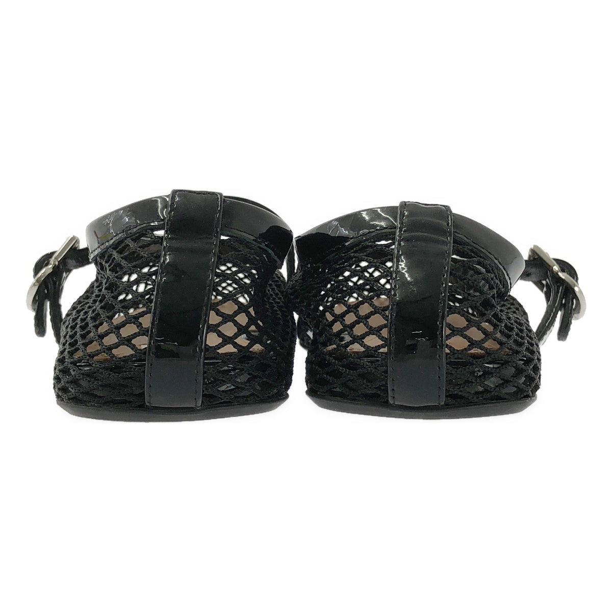 ALAIA 漁網芭蕾平底鞋 黑色（37 號）- 女款