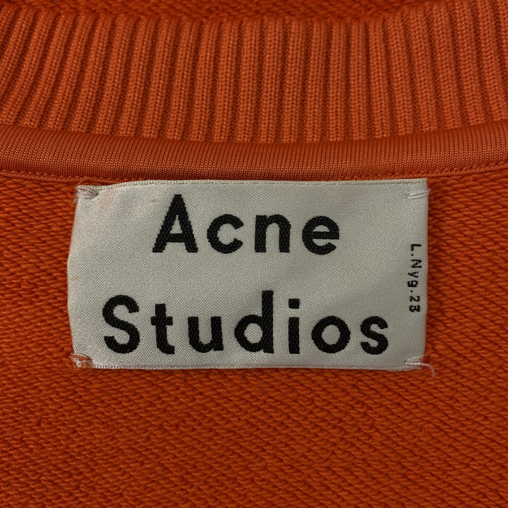 Acne Studios / アクネストゥディオズ | コットン ナイロン グラフィック スウェット | XXS | オレンジ | メンズ