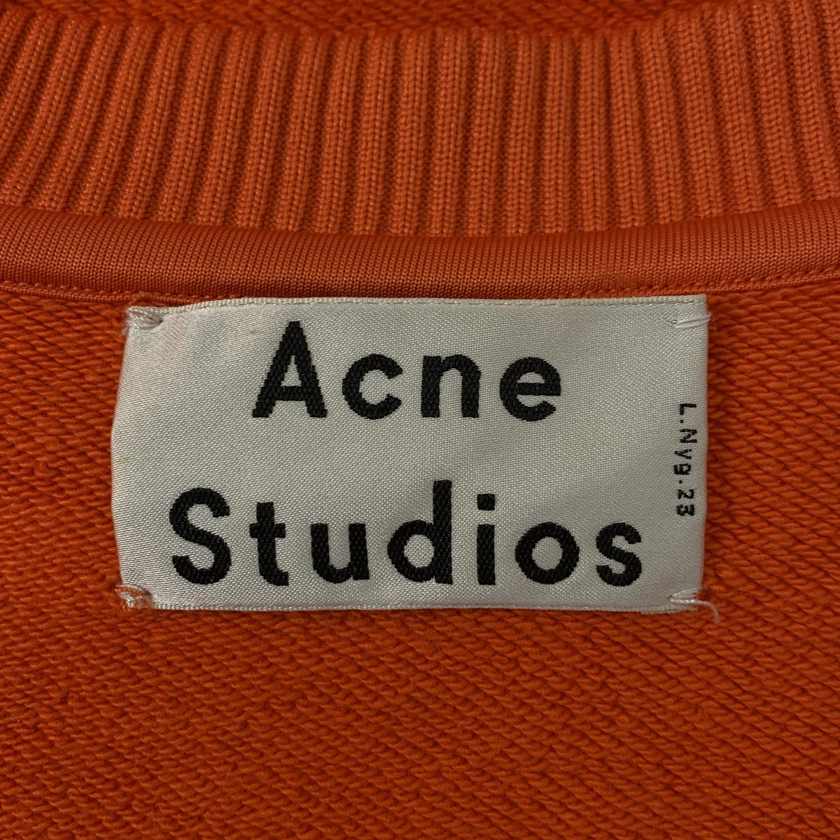 Acne Studios / アクネストゥディオズ | コットン ナイロン グラフィック スウェット | XXS | オレンジ | メンズ