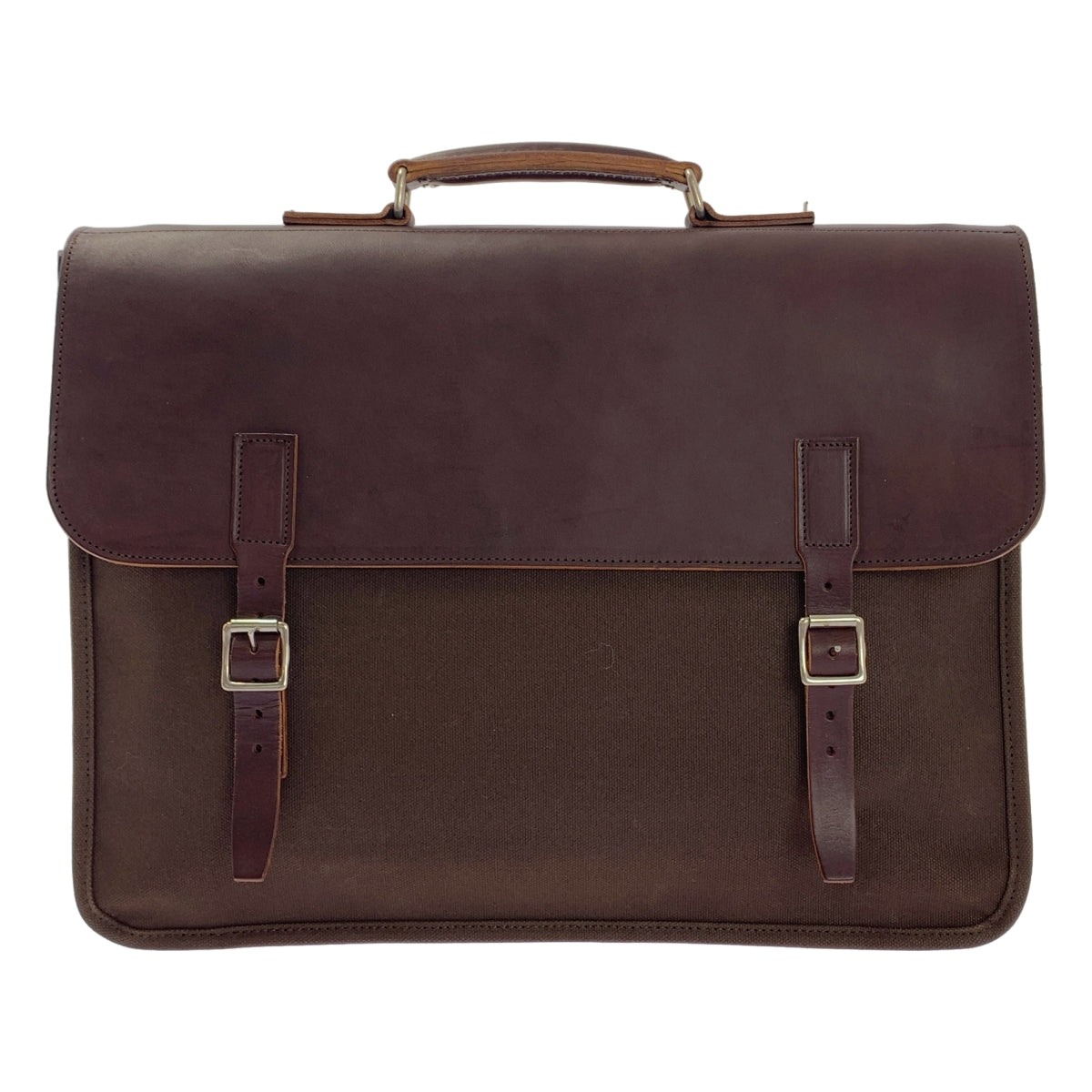 COMME des GARCONS HOMME / 콤데 갤슨 옴므 | 가죽 전환 캔버스 서류 가방 가방 |