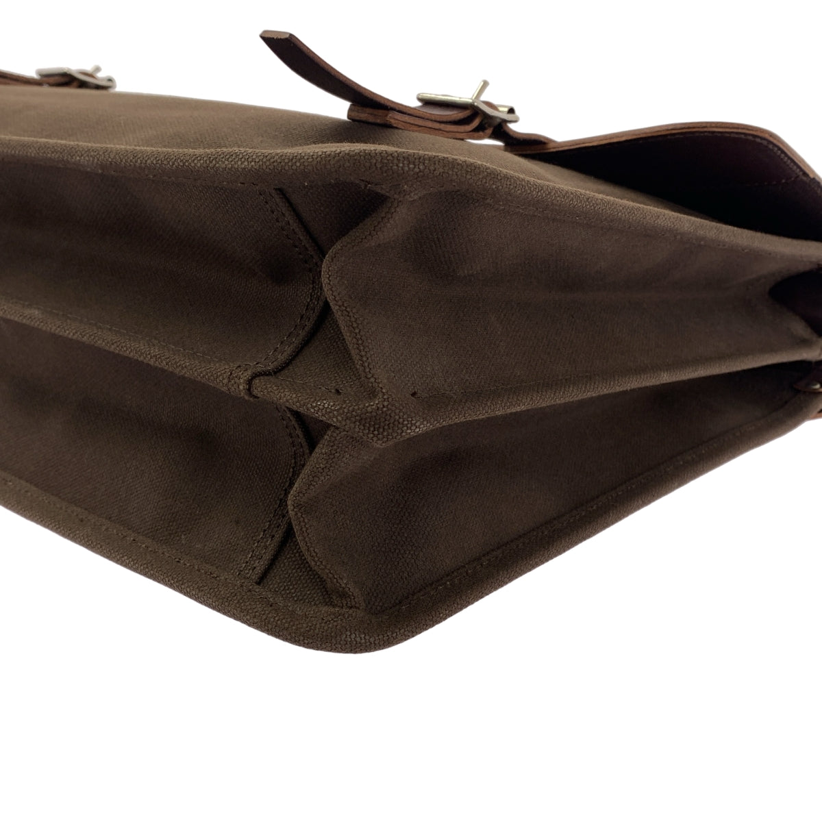 COMME des GARCONS HOMME / 콤데 갤슨 옴므 | 가죽 전환 캔버스 서류 가방 가방 |