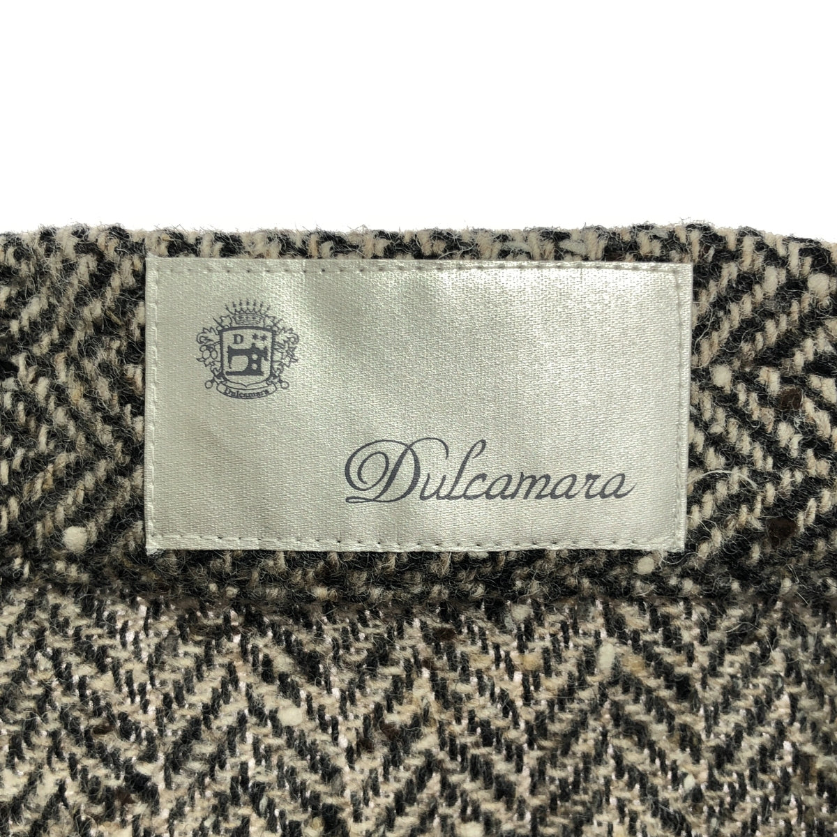 Dulcamara / ドゥルカマラ | ウールヘリンボーンパンツ | 1 | ブラウン | レディース