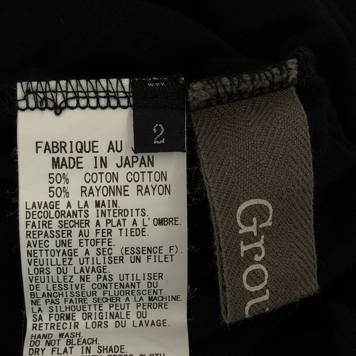 地面 Y |棉質人造絲變形剪裁和縫製連身裙 | 2 |黑色 |女性的