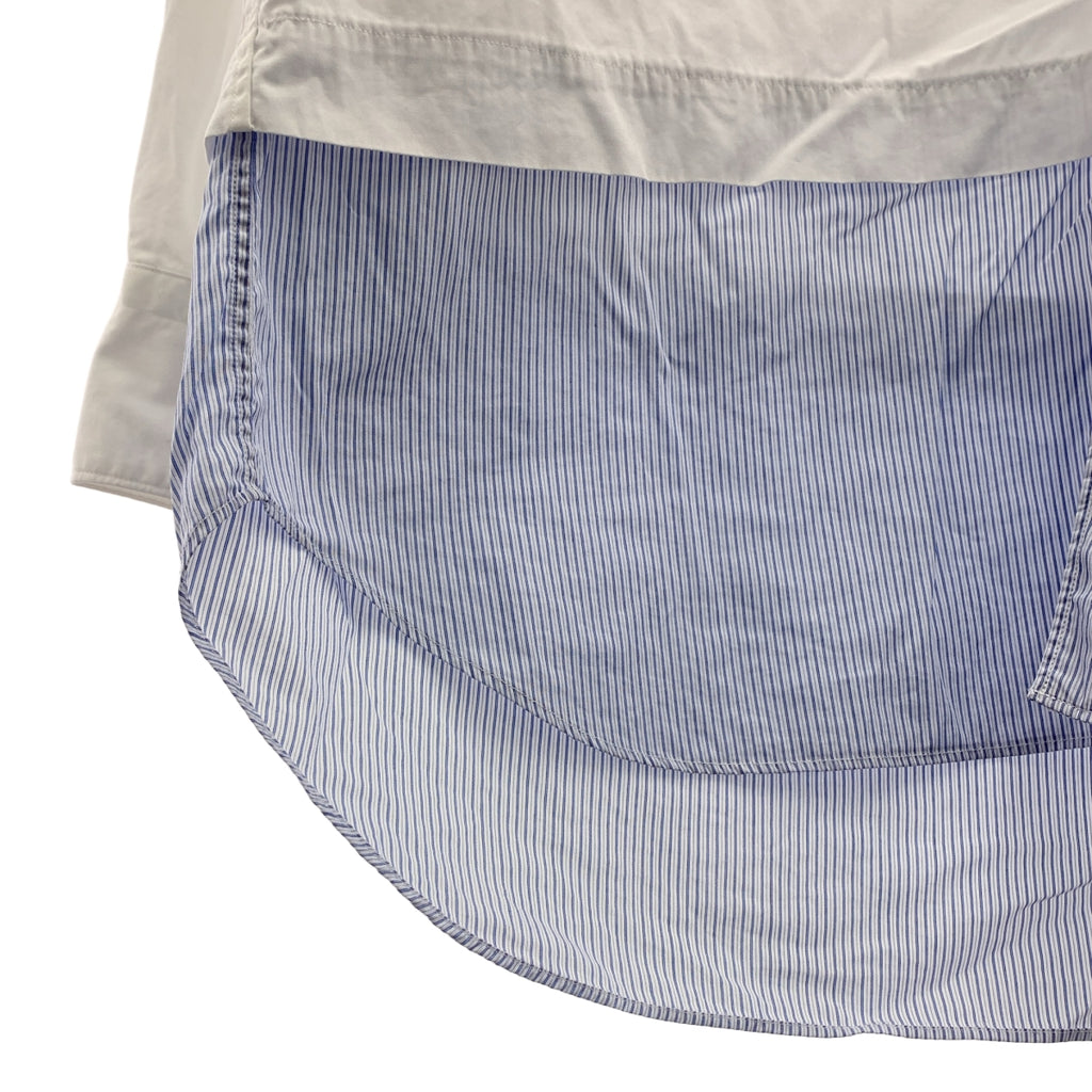 COMME des GARCONS HOMME / コムデギャルソンオム | 2022SS | ストライプ ドッキング バンドカラーシャツ | XS | メンズ