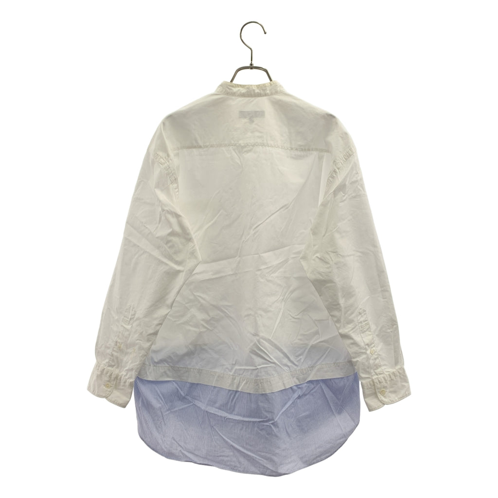 COMME des GARCONS HOMME / コムデギャルソンオム | 2022SS | ストライプ ドッキング バンドカラーシャツ | XS | メンズ