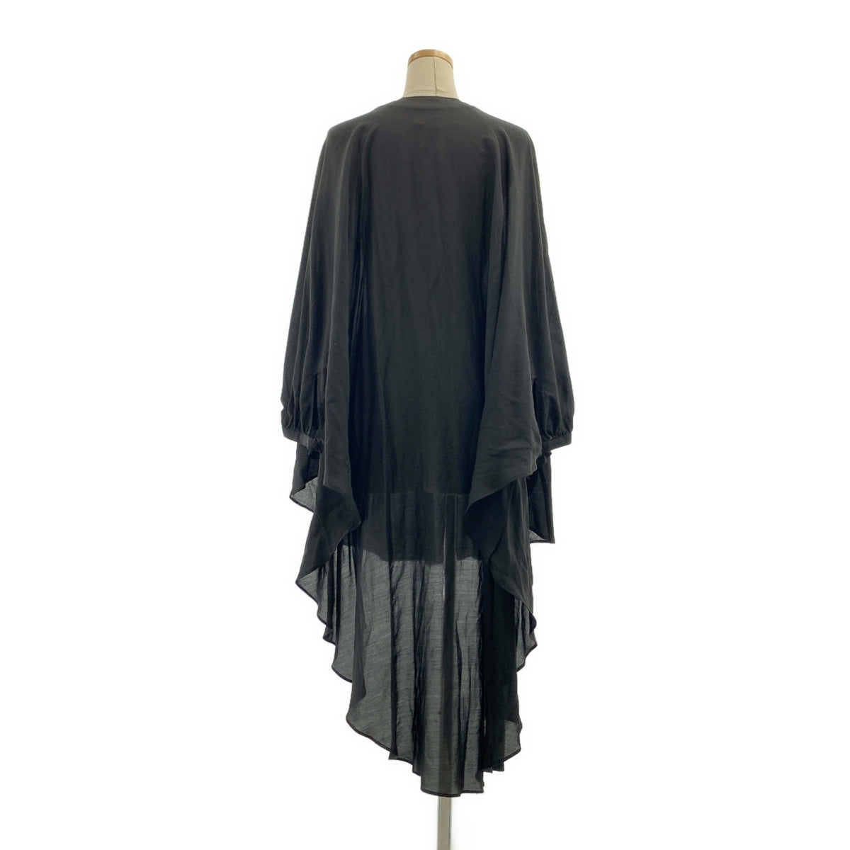 YOHJI YAMAMOTO +NOIR / ヨウジヤマモトプリュスノアール | 2015SS | 変形 オーバーシルエット ギャザースリーブ ロングシャツ ブラウス | 1 | レディース