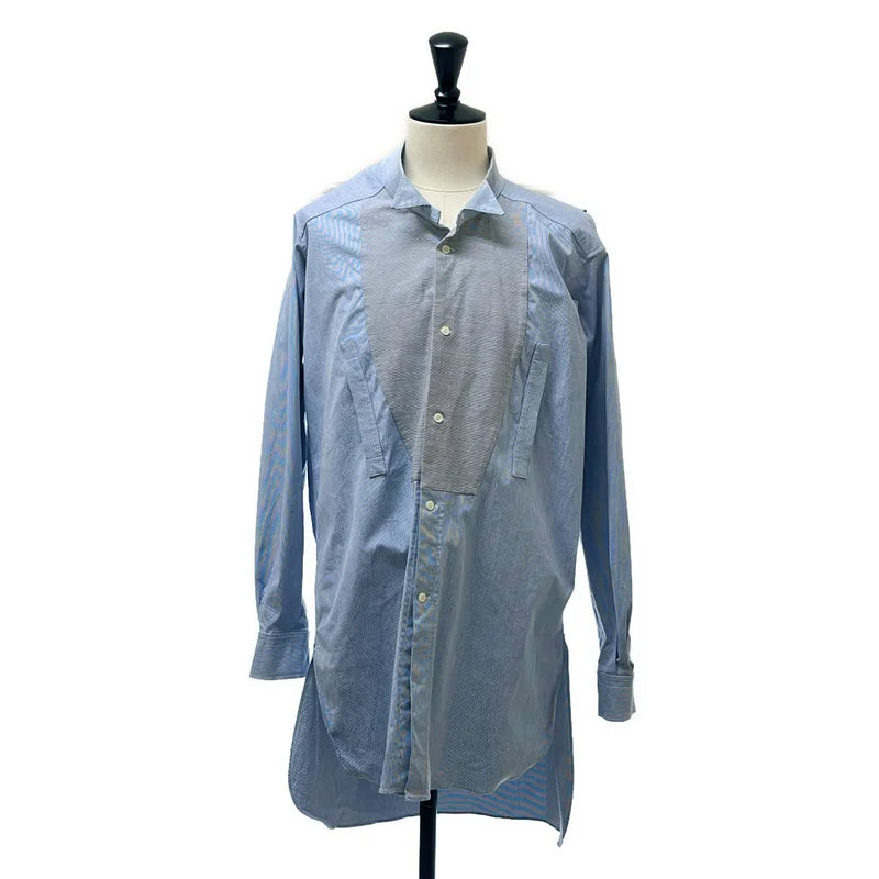 LOEWE / ロエベ | ストライプ アシンメトリー オーバーサイズシャツ | S | メンズ