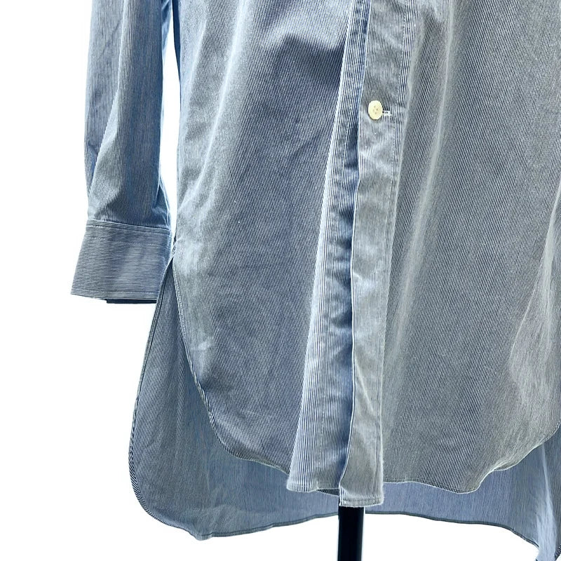 LOEWE / ロエベ | ストライプ アシンメトリー オーバーサイズシャツ | S | メンズ