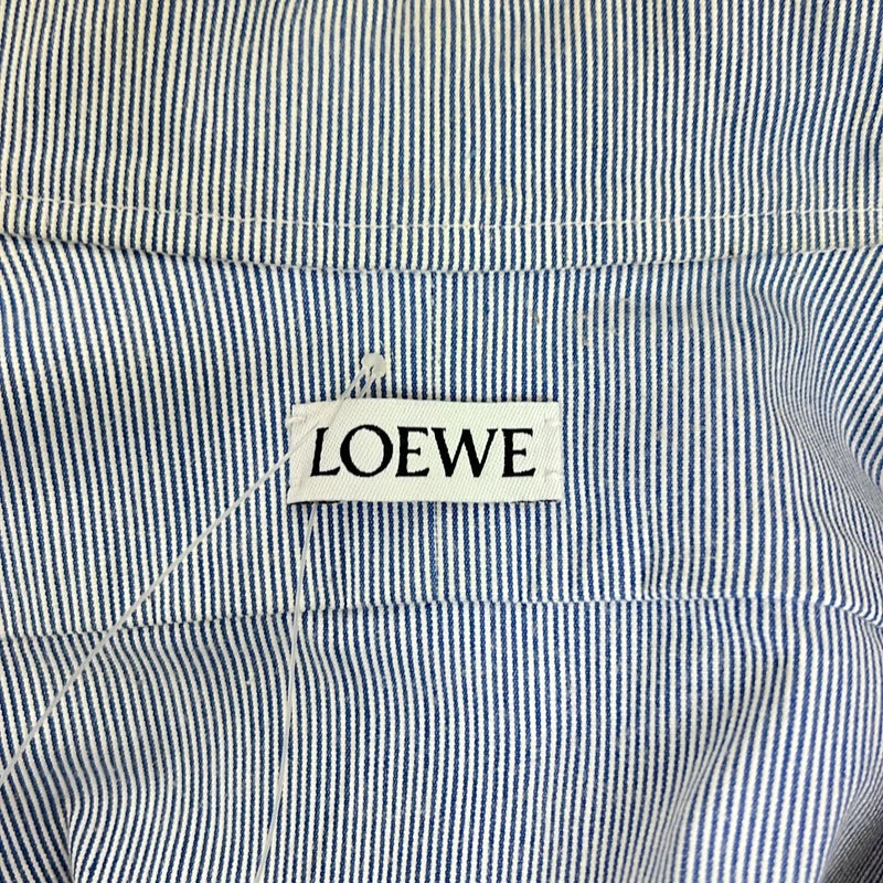 LOEWE / ロエベ | ストライプ アシンメトリー オーバーサイズシャツ | S | メンズ