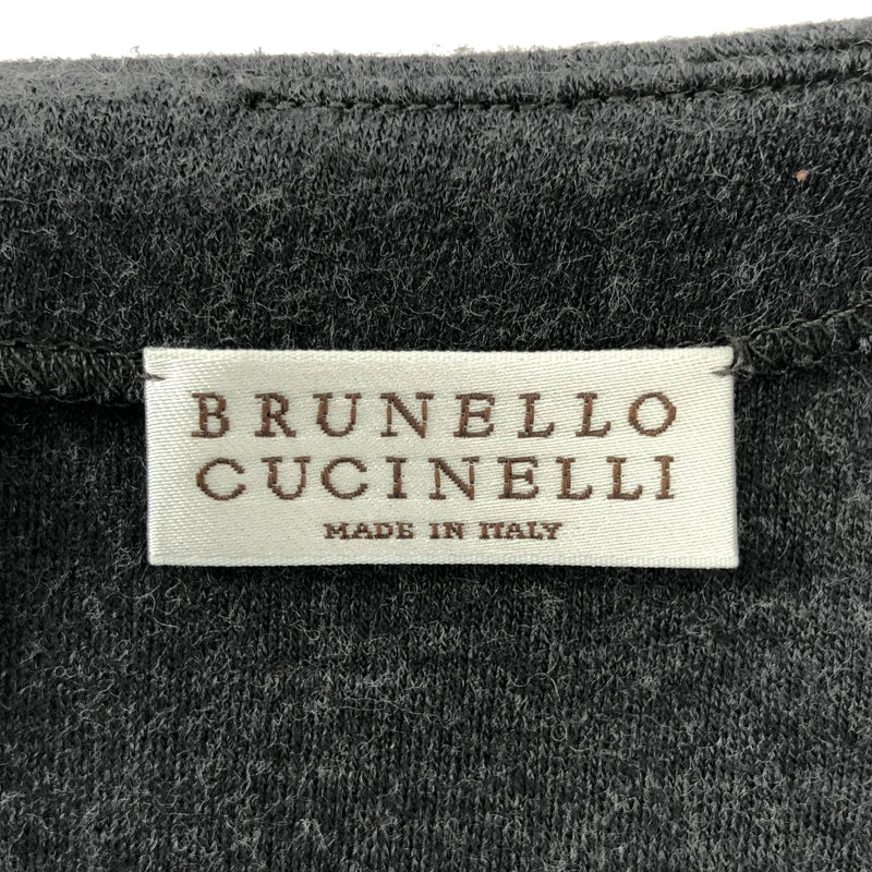 BRUNELLO CUCINELLI / ブルネロクチネリ | ウール シルク切替 バックジップ ワンピース | L | レディース