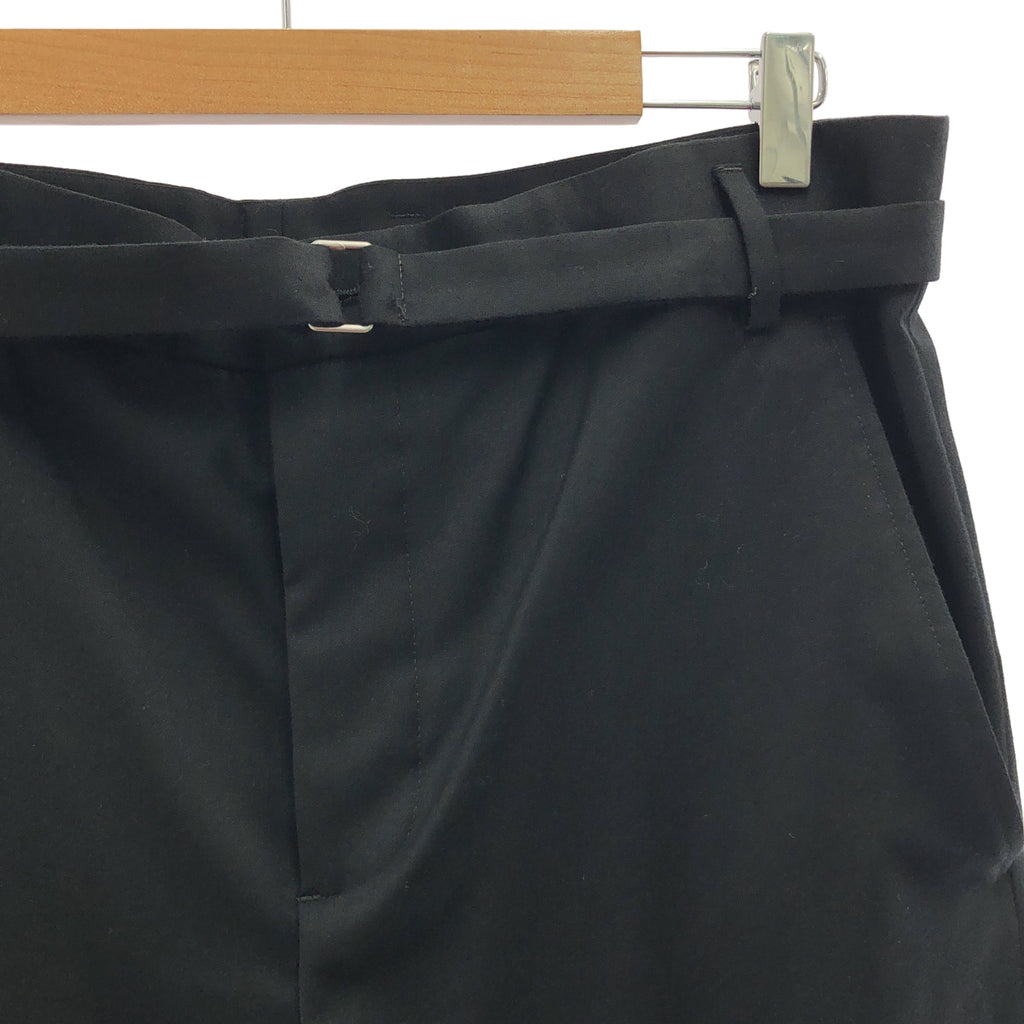 【美品】  ANN DEMEULEMEESTER / アンドゥムルメステール | 2024AW | Linna High Comfort Trousers / ベルテッド ワイド スラックス パンツ | 36 | ブラック | メンズ