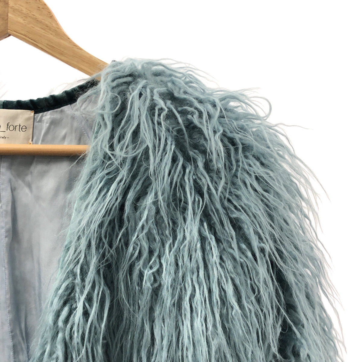 forte_forte / 強化強化 |生態皮草無領夾克|