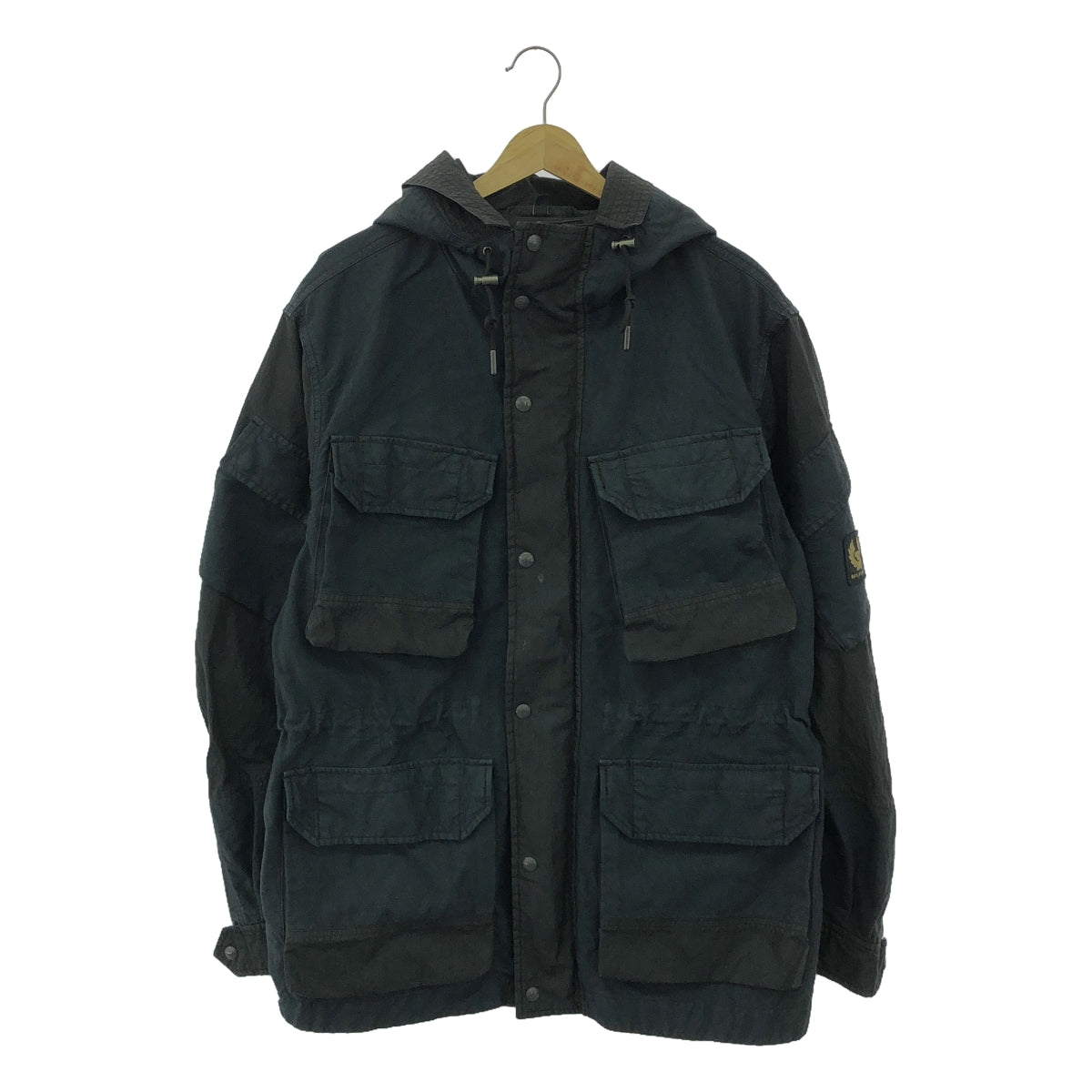 Belstaff / ベルスタッフ | CANTEEN PARKA キャンティーン パーカー | 52 | ブラック / ダークネイビー | メンズ