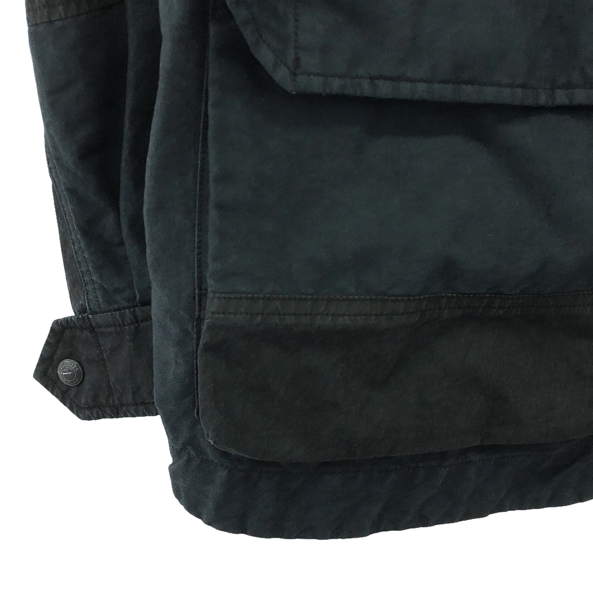 Belstaff / ベルスタッフ | CANTEEN PARKA キャンティーン パーカー | 52 | ブラック / ダークネイビー | メンズ