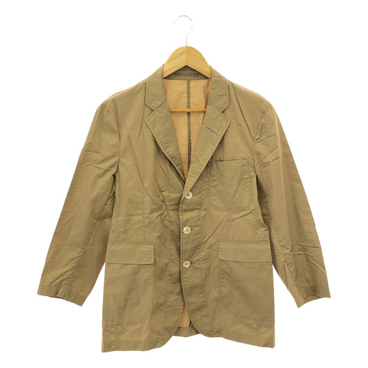 District UNITED ARROWS | Cotton Typewriter 3B Tailored Jacket | 44 | Beige | Men's