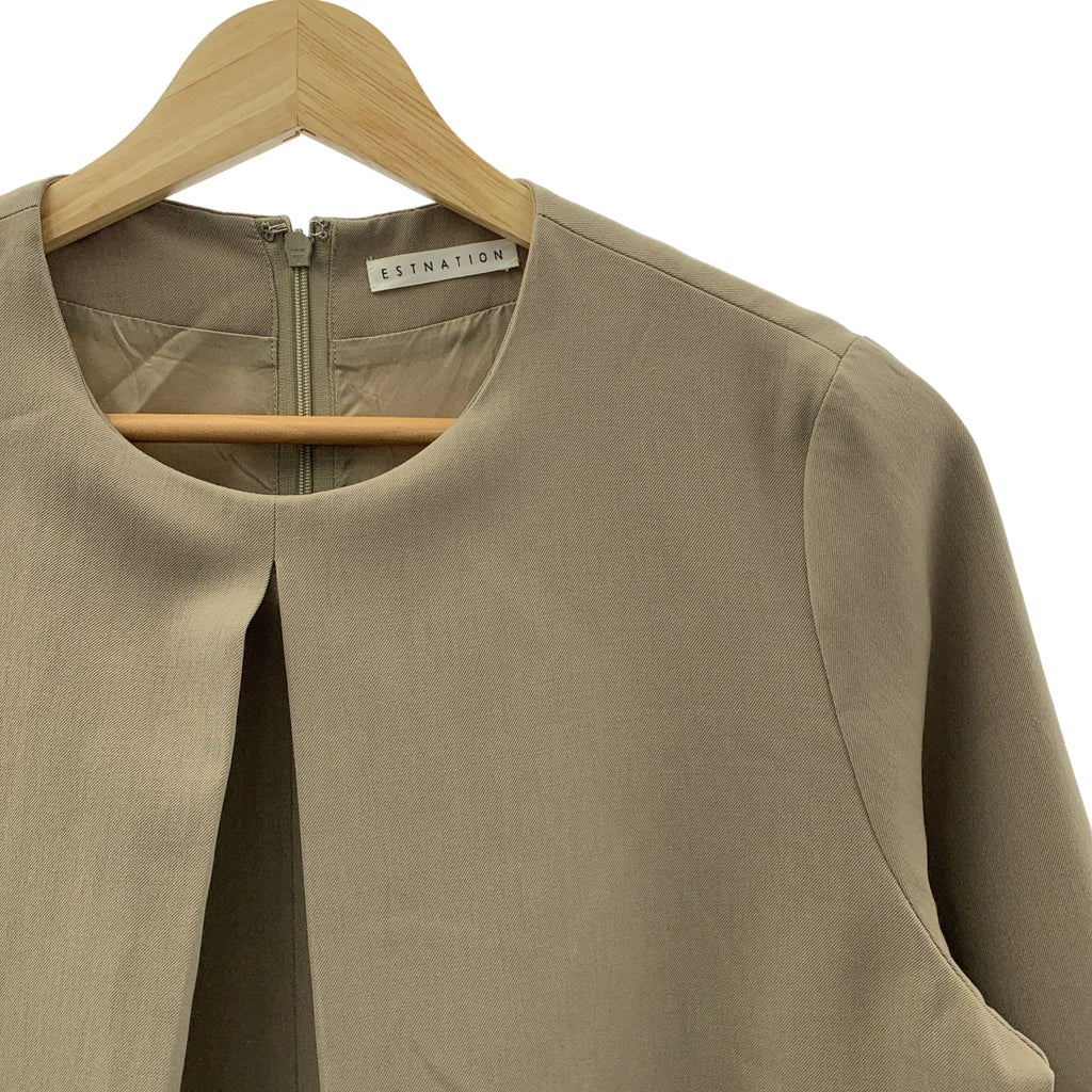 ESTNATION / エストネーション | ウール混 フロントタック ショートオールインワン | 38 | レディース