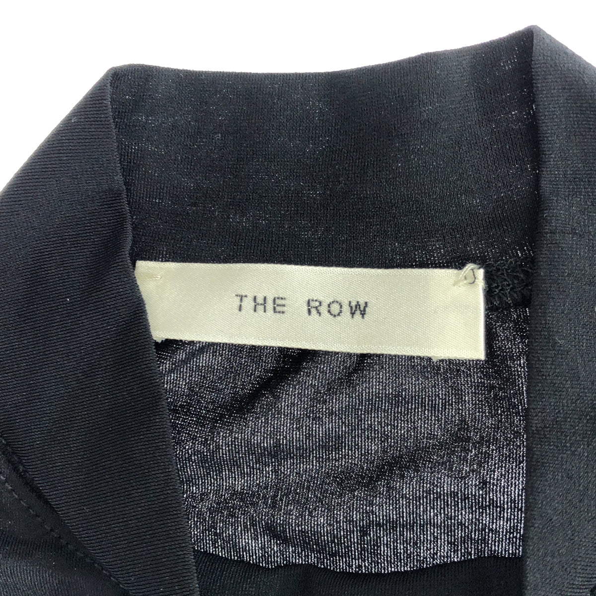 【미품】 THE ROW / 자로우 | 하이넥 스트레치 탑스 컷소우 | XS | 블랙 | 여성