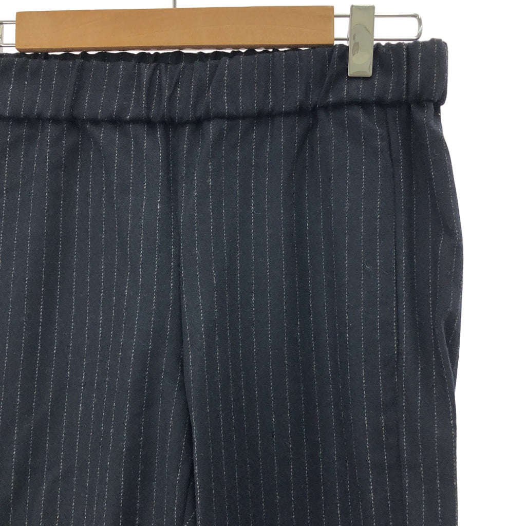 Theory | 羊毛條紋彈性腰休閒褲 | S碼 | 女款