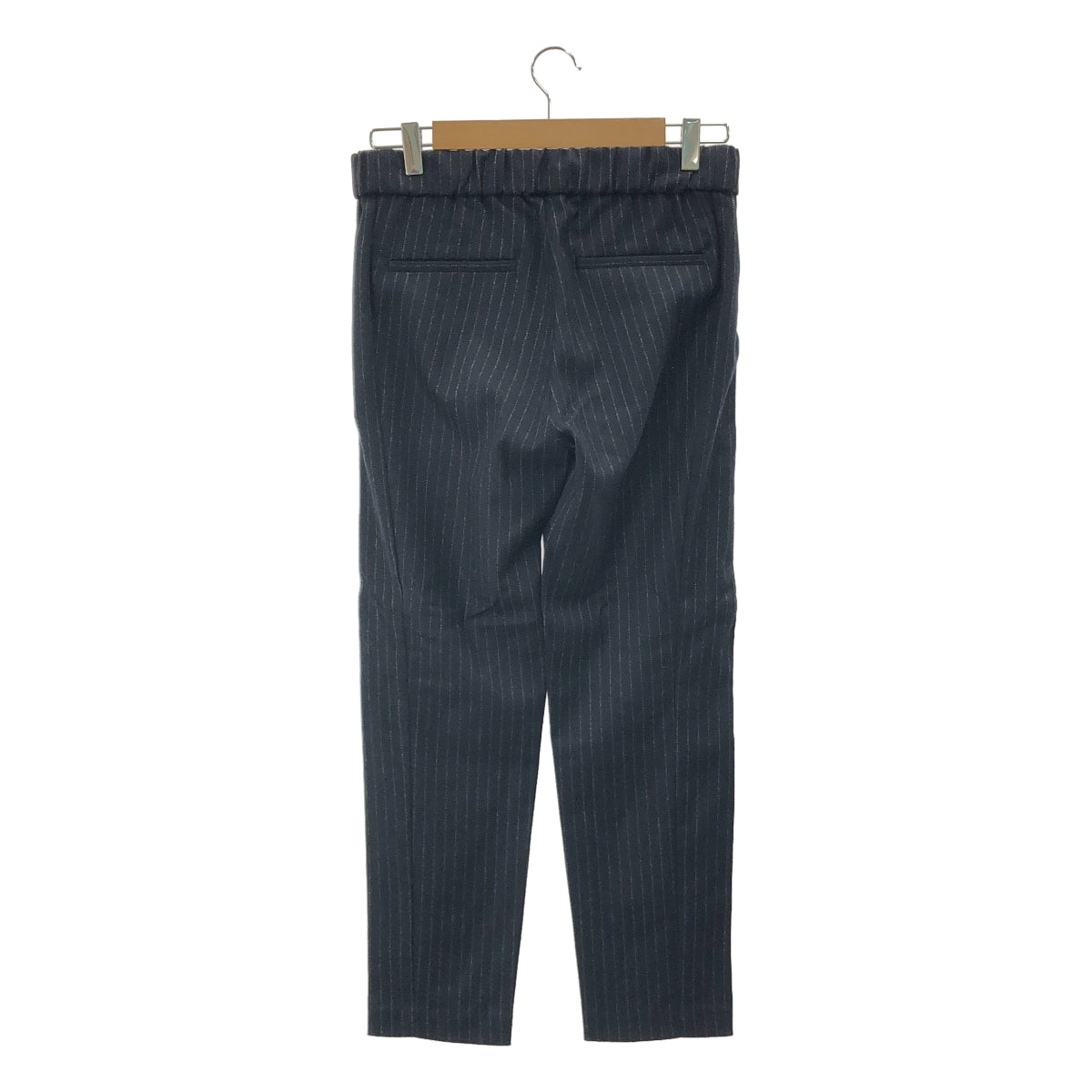 theory / セオリー | ウール ストライプ ウエストゴム イージー パンツ | S | レディース