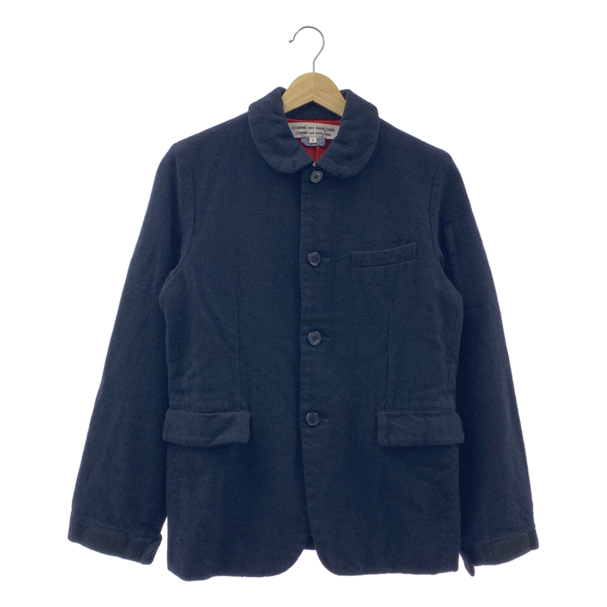 COMME des GARCONS | 2015 秋冬 | 後背透氣圓領羊毛夾克，帶網眼襯裡 | 尺寸 S |