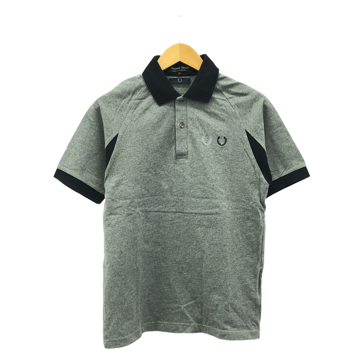 COMME des GARCONS 男士雙色 | × FRED PERRY 棉質 Polo 衫 | S |灰色 |男士