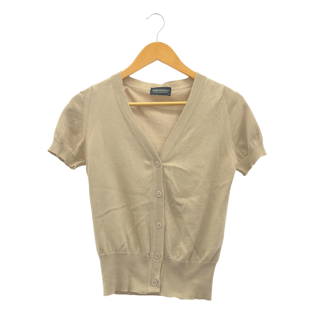 JOHN SMEDLEY / ジョンスメドレー | コットンニット 半袖 カーディガン | S |