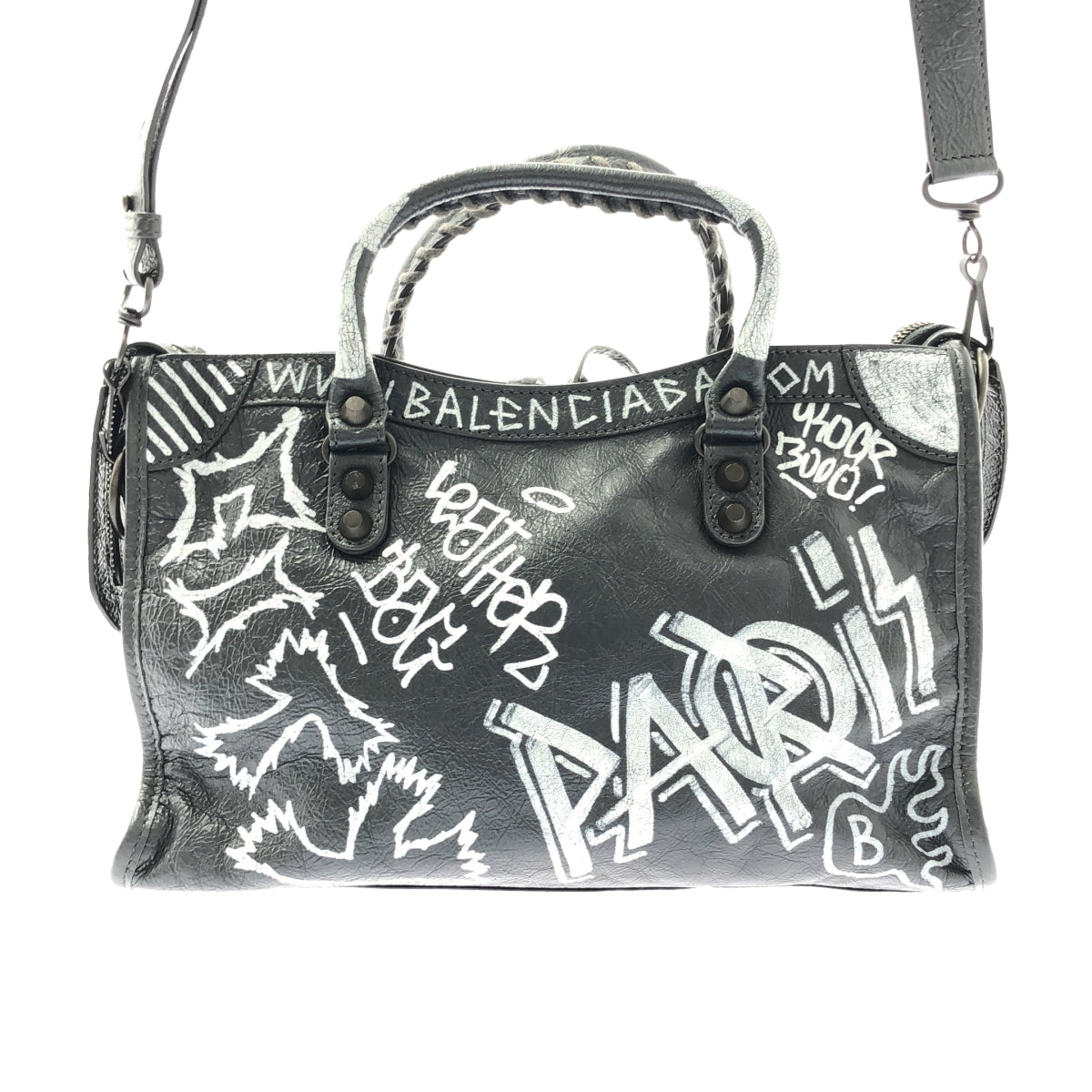 巴黎世家 | CLASSIC CITY 塗鴉單肩包 / 431621 |