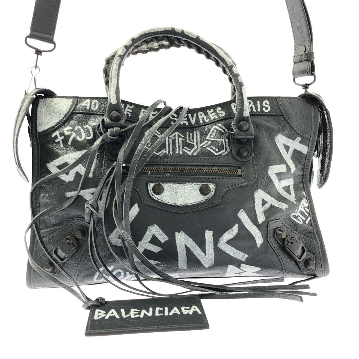 巴黎世家 | CLASSIC CITY 塗鴉單肩包 / 431621 |