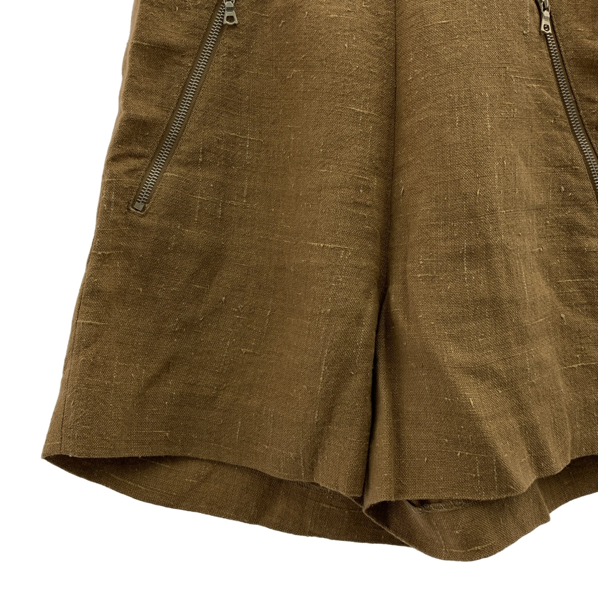 AURALEE / オーラリー | サマーリネン ツイード ショートパンツ | 1 | ブラウン | レディース