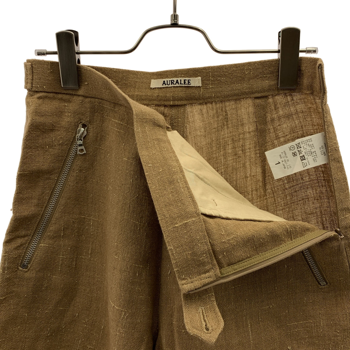 AURALEE / オーラリー | サマーリネン ツイード ショートパンツ | 1 | ブラウン | レディース
