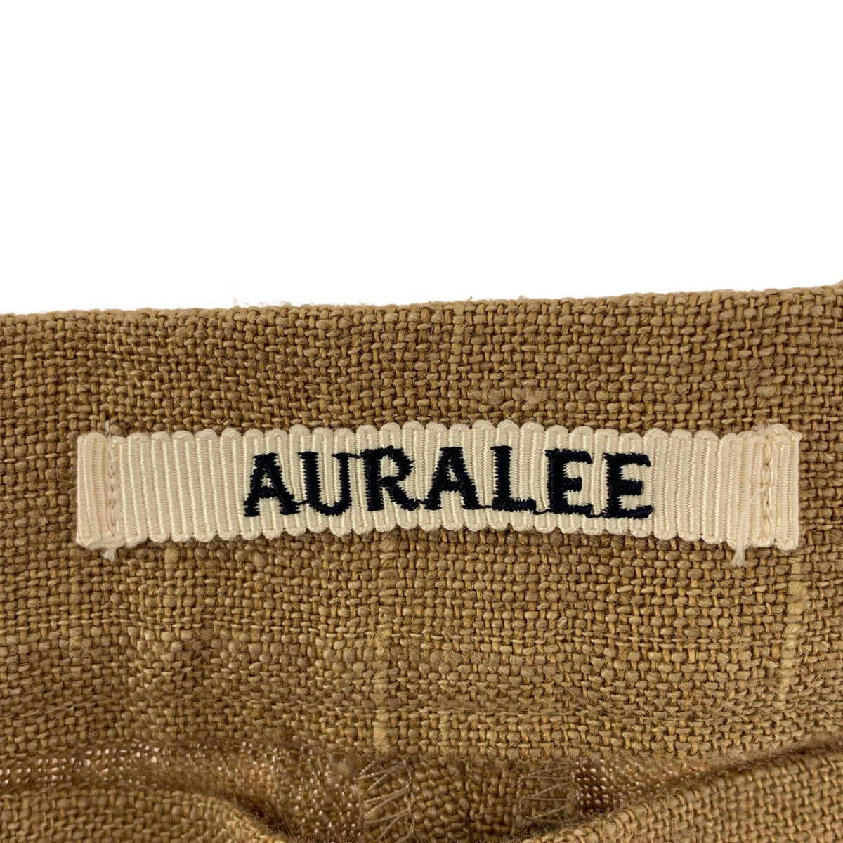 AURALEE / オーラリー | 夏季亞麻斜紋軟呢短褲 | 1 | 棕色 | 女款