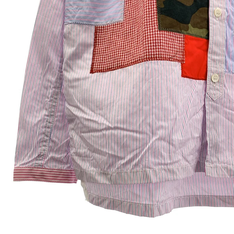 JUNYAWATANABE COMMEdesGARCONS MAN / 준야 와타나베 맨 | 2023SS | 스트라이프 패치워크 셔츠 | S | 남성