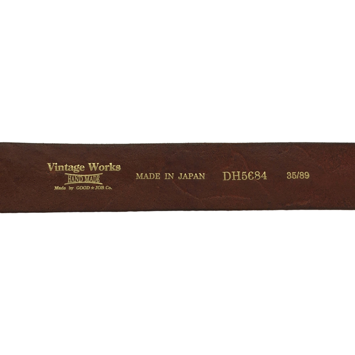 VINTAGE WORKS / Vintage Works | Leather belt 7Hole Leather belt 7 holes Brown core | 35/89 | Other