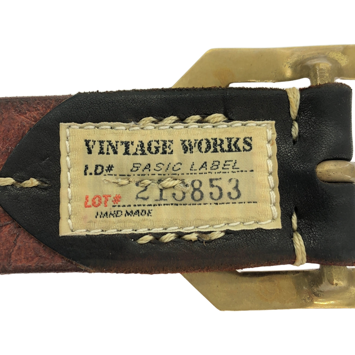 VINTAGE WORKS / Vintage Works | Leather belt 7Hole Leather belt 7 holes Brown core | 35/89 | Other