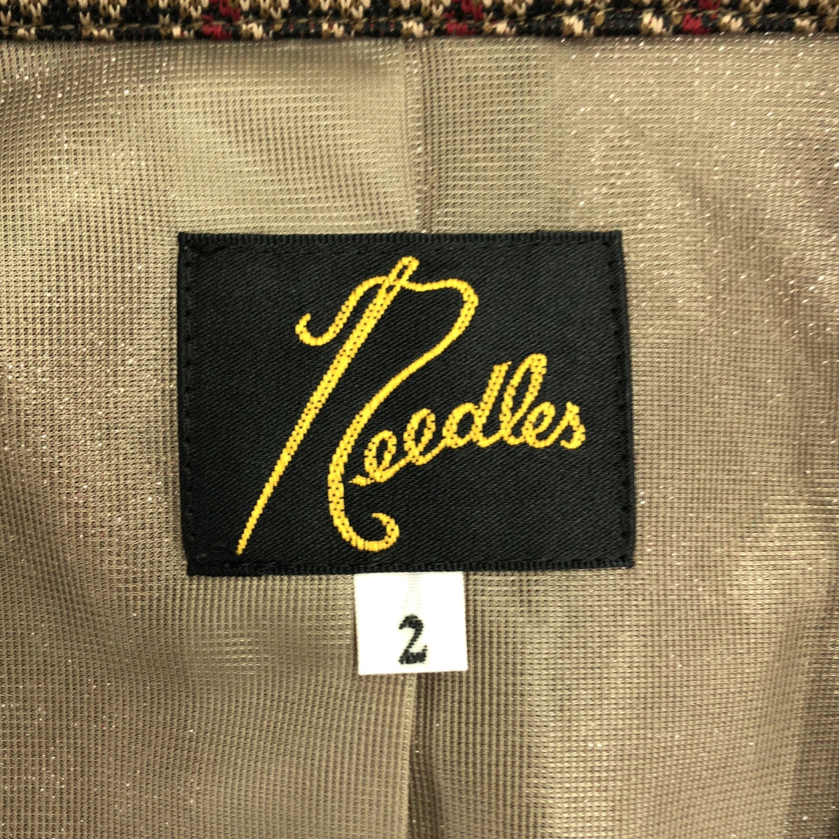 [Good Condition] Needles | Jacket - Poly Jq. / All-over jacquard single jacket / Fully lined | 2 | Brown | Women's