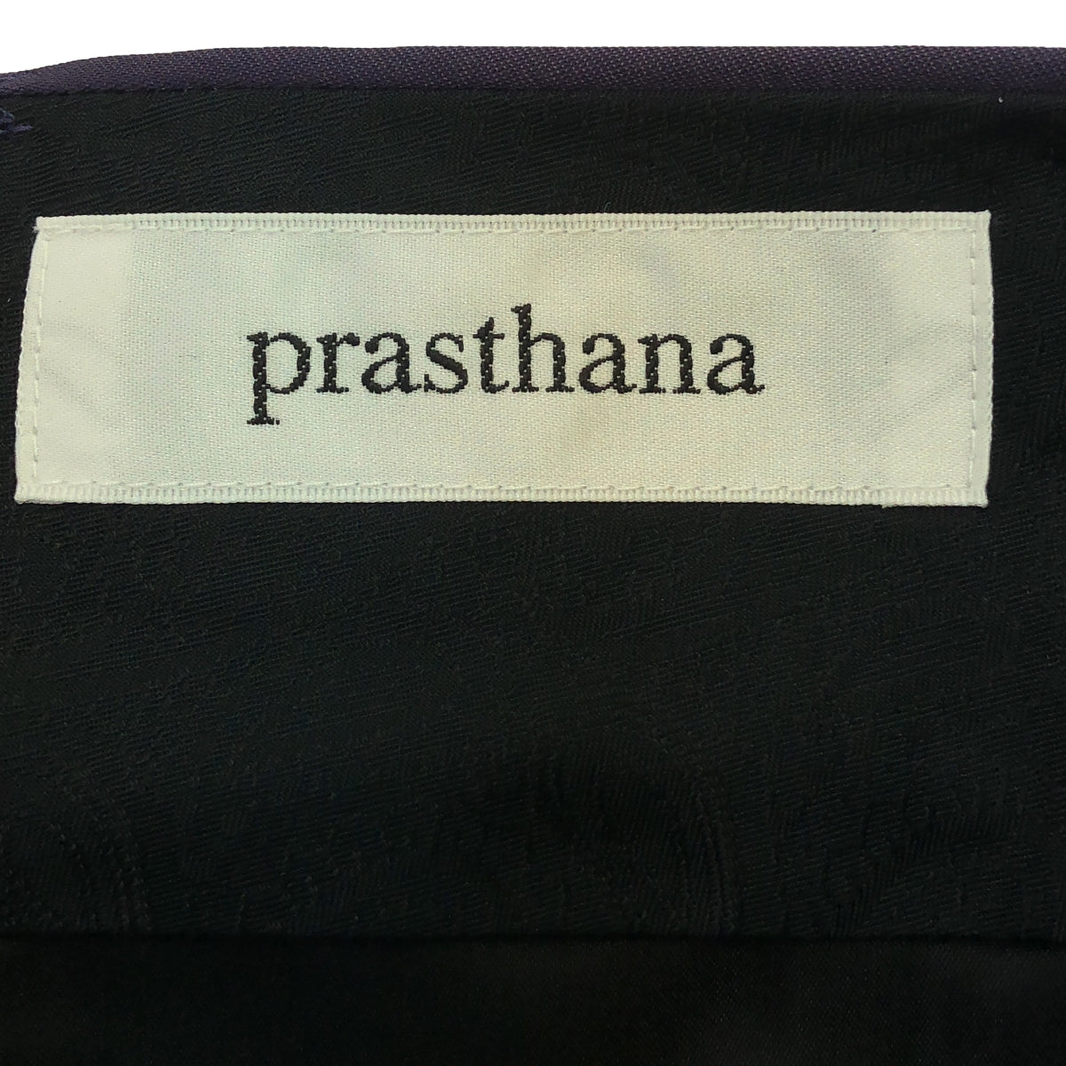 [New] prasthana / Prasthana | Glossy twill lazy slacks | M | Navy | Men's