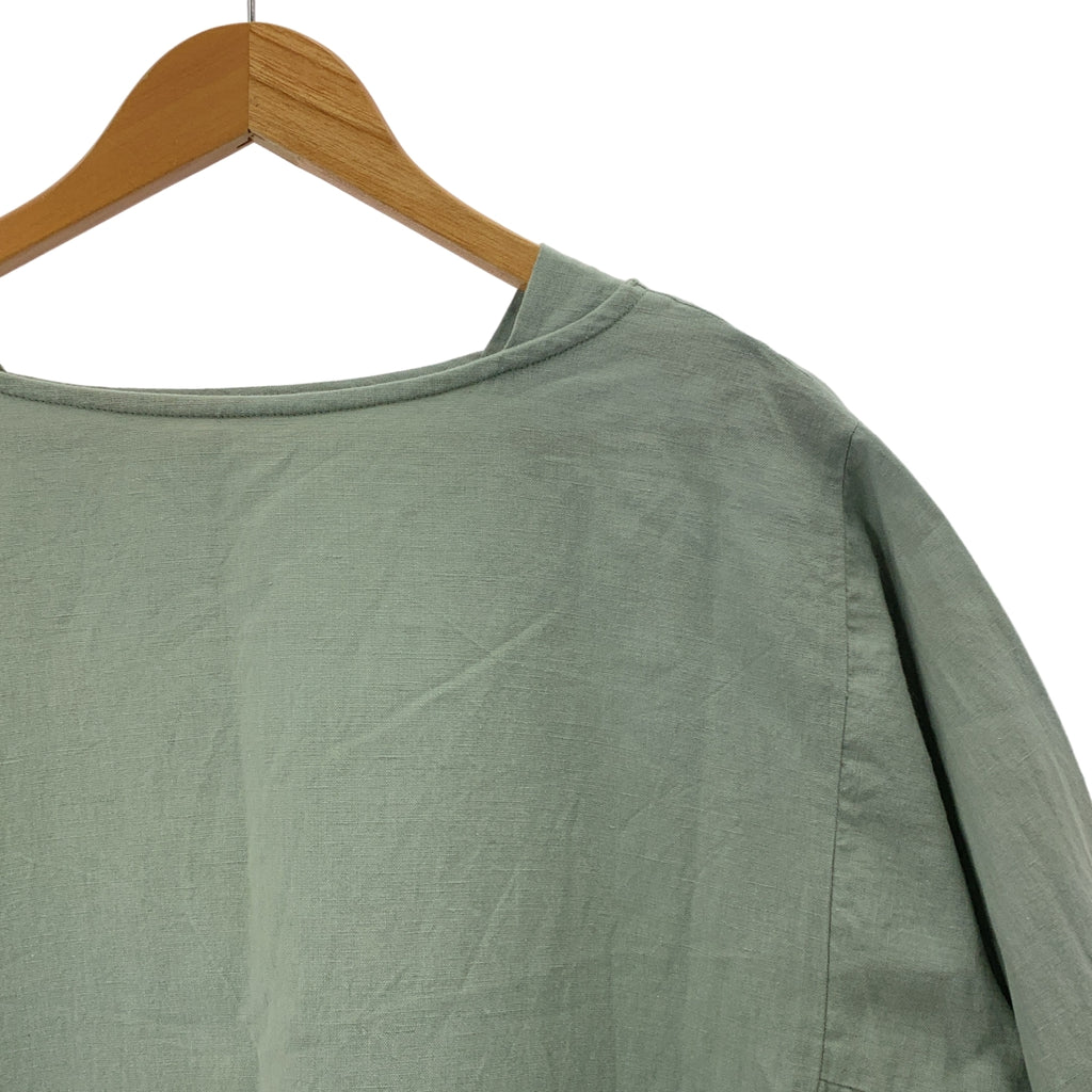 kagure | 棉麻船領洋裝 | F碼 | 女款