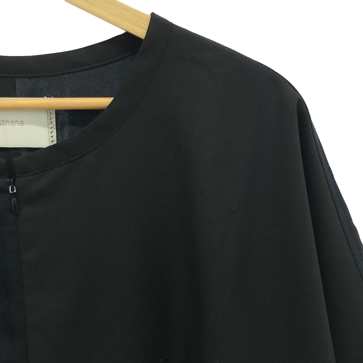 [New] prasthana / Prasthana | Slick Shirt Discord Short Sleeve Shirt | M | Black | Men's