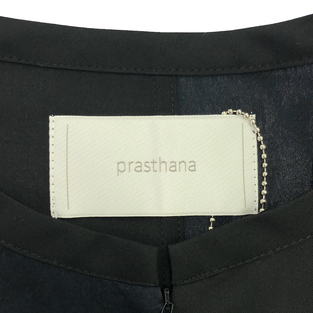 【新品】  prasthana / プラスターナ | slick shirt discord 半袖シャツ | M | ブラック | メンズ