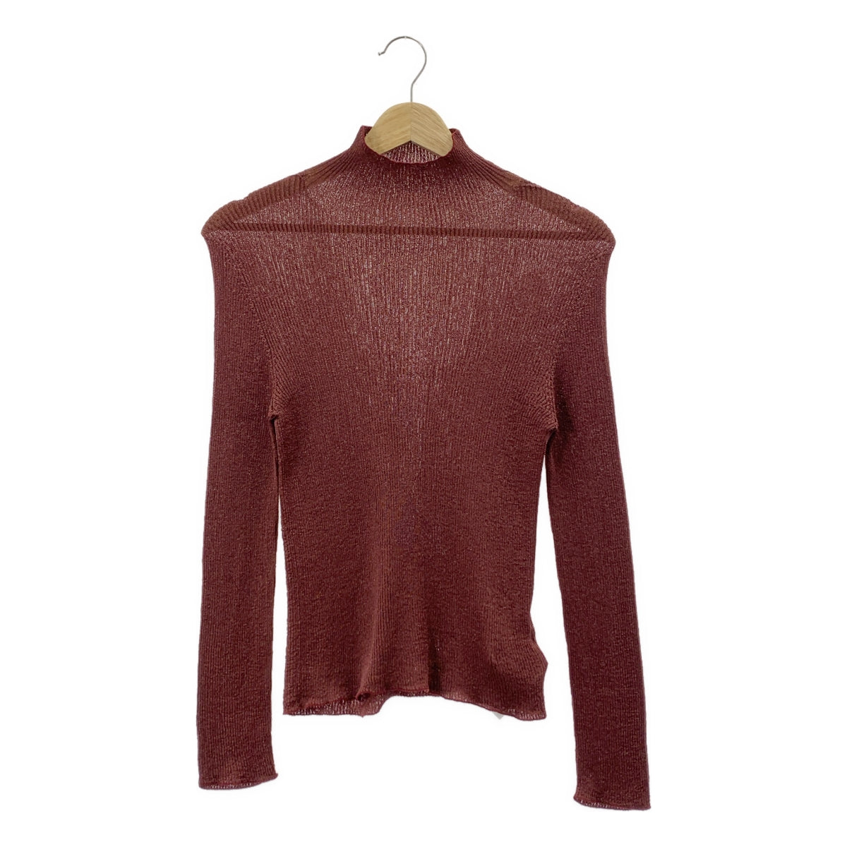 CFCL / シーエフシーエル | 2024AW | RIB LUCENT GLITTER MOCKNECK TOP モックネック ニット | 1 |