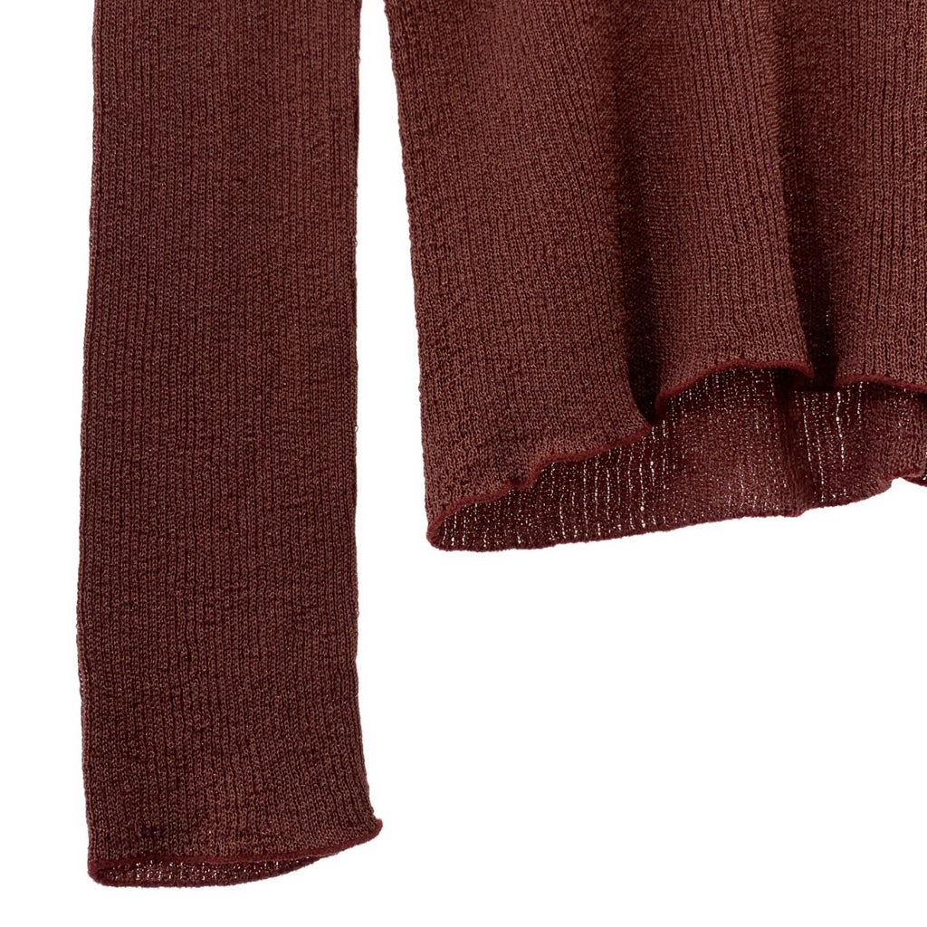 CFCL / シーエフシーエル | 2024AW | RIB LUCENT GLITTER MOCKNECK TOP モックネック ニット | 1 |