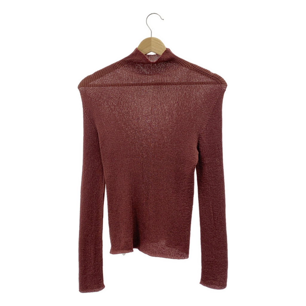 CFCL / シーエフシーエル | 2024AW | RIB LUCENT GLITTER MOCKNECK TOP モックネック ニット | 1 |